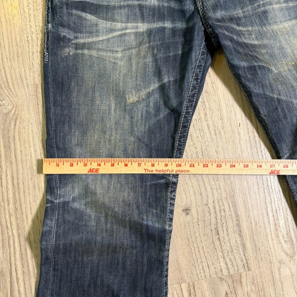 Big‎ Star Mens Orion Straight LegJeans Limited Vtg Buckle Size 40R Distressed - Picture 3 of 14